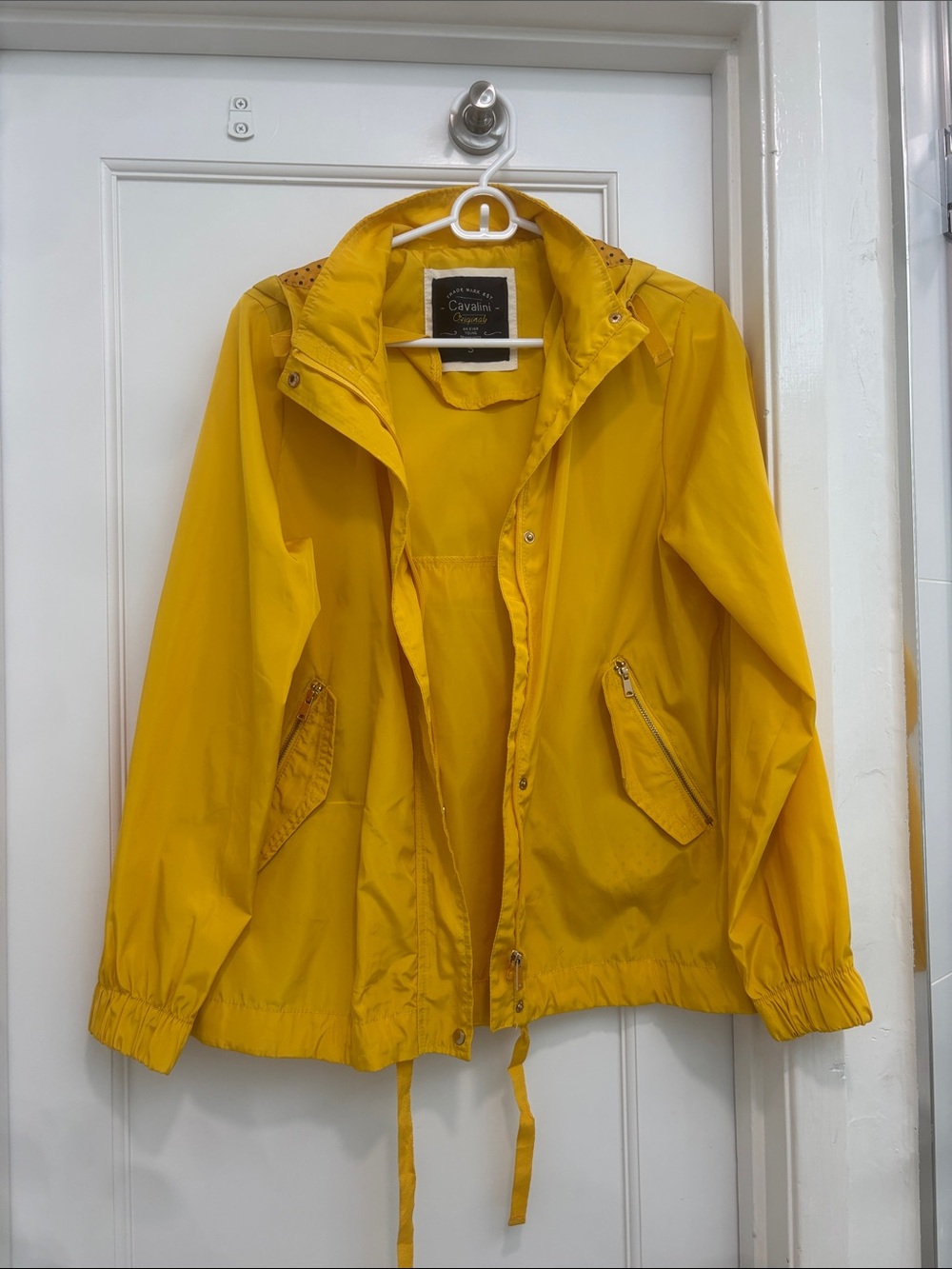 Cavalini Bright Yellow Lightweight Hooded Jacket